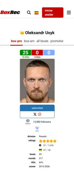 Database fighter card