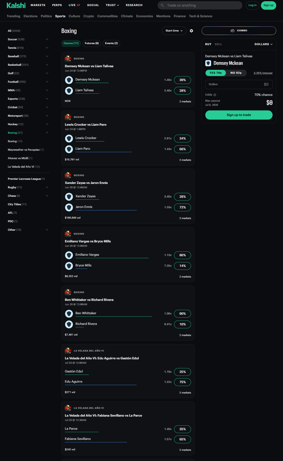 Kalshi platform